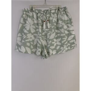 Turks and Caicos Seersucker Drawstring Shorts‎ NWOT Cotton Women’s Sz M Resort